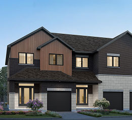 Rendering Modern Townhomes